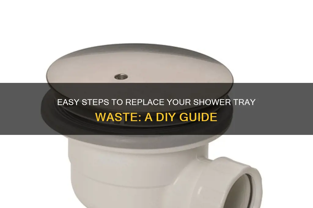 how to change a shower tray waste