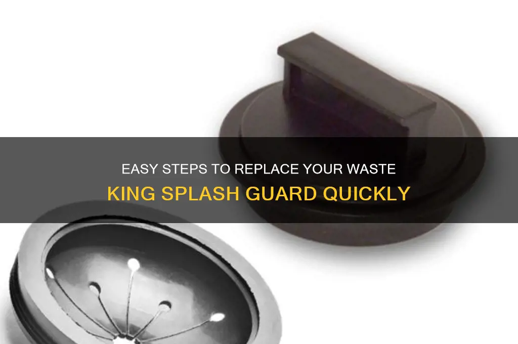 how to change a waste king splash guard