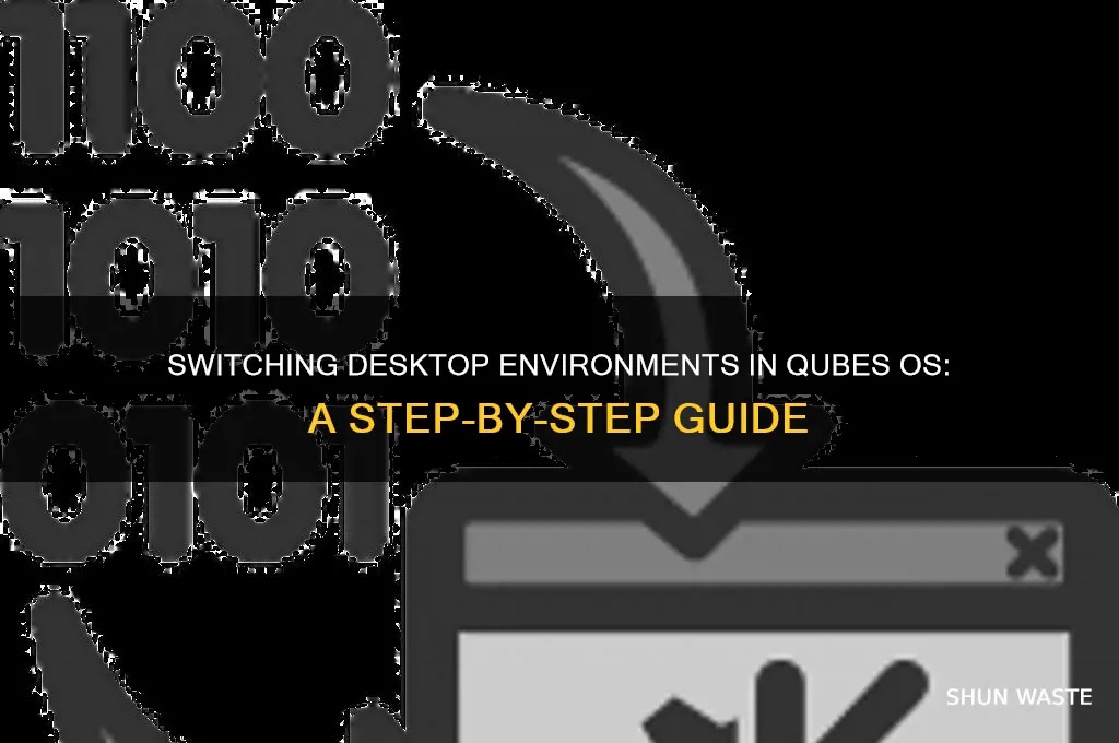 how to change desktop environment qubes