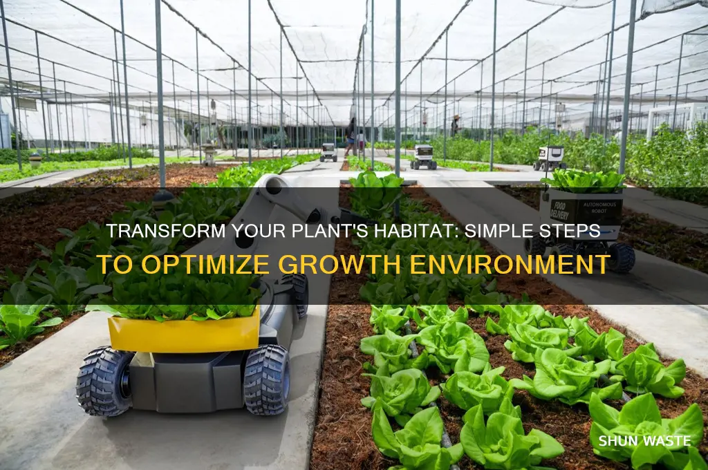 how to change environment for plant