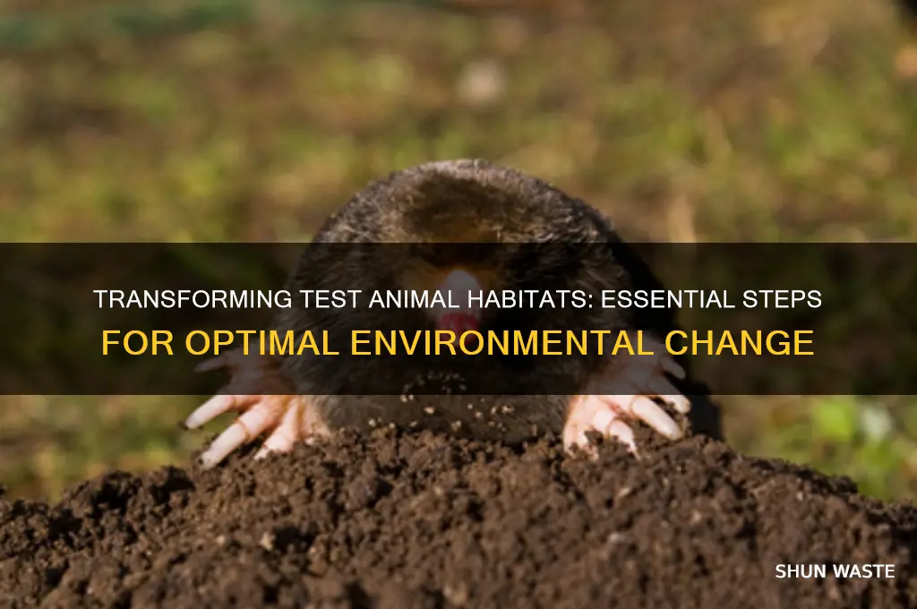how to change environment for test animal