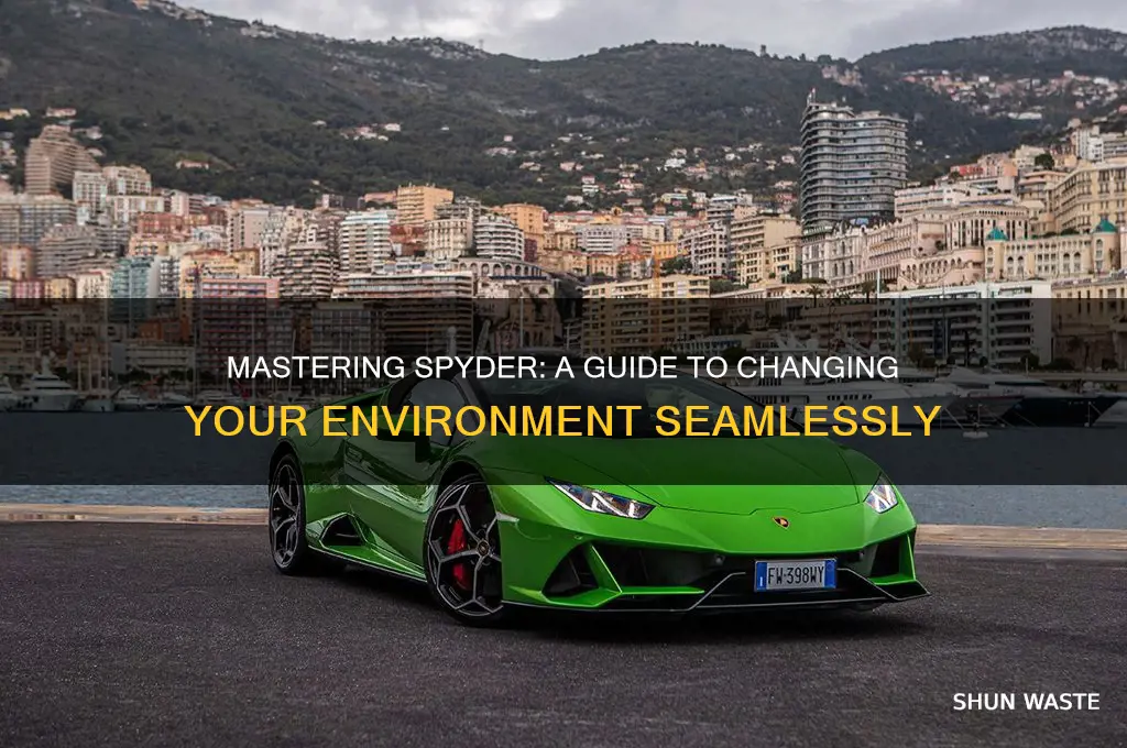 how to change environment in spyder