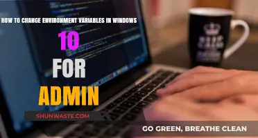 Admin Guide: Modifying Environment Variables in Windows 10 Easily