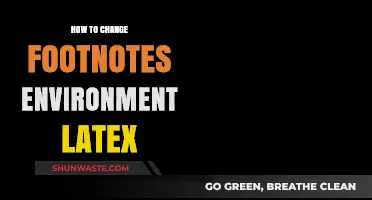 Customizing Footnotes in LaTeX: A Step-by-Step Environment Modification Guide