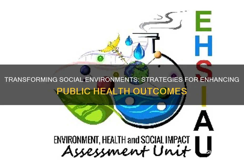 how to change social environment public health