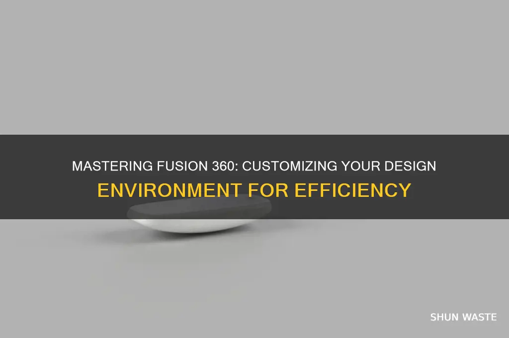 how to change the environment in fusion360