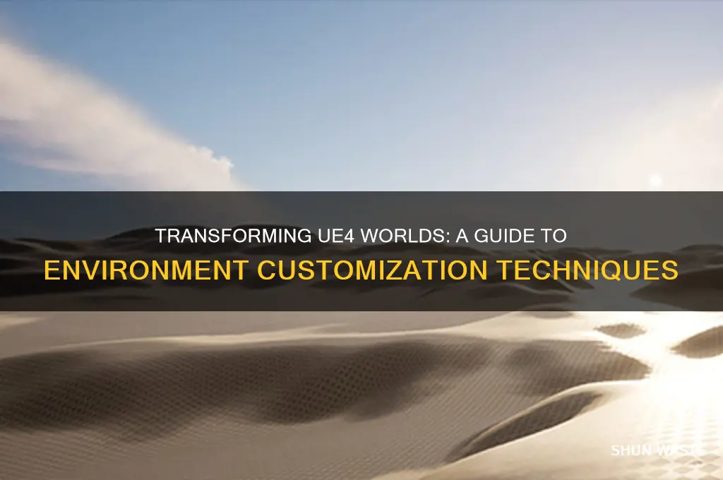 how to change the environment in ue4