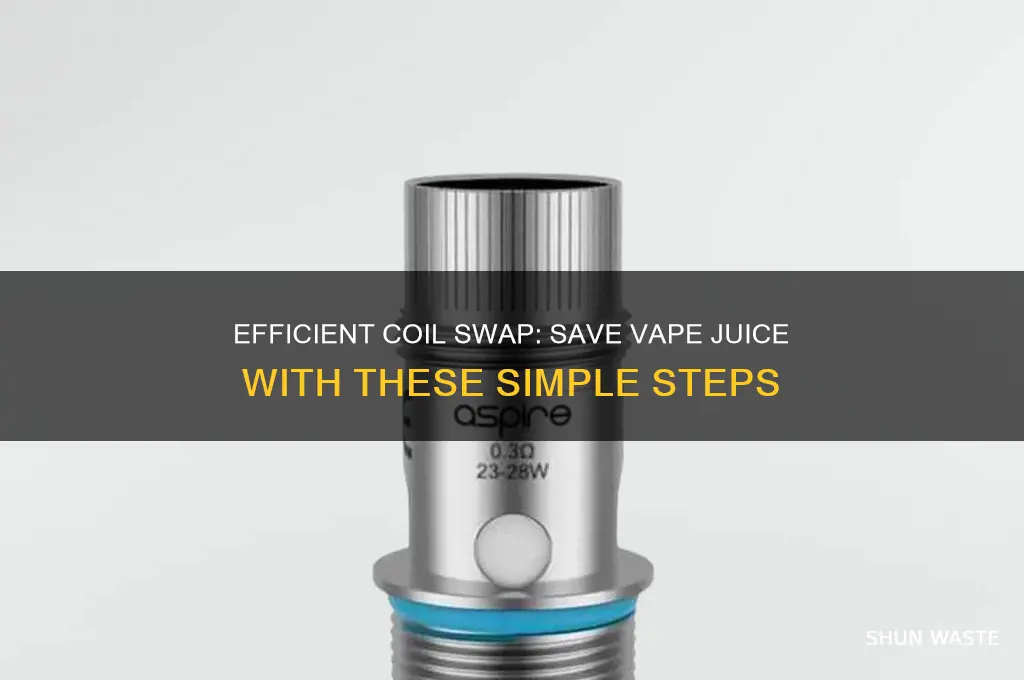 how to change vape coil without wasting juice