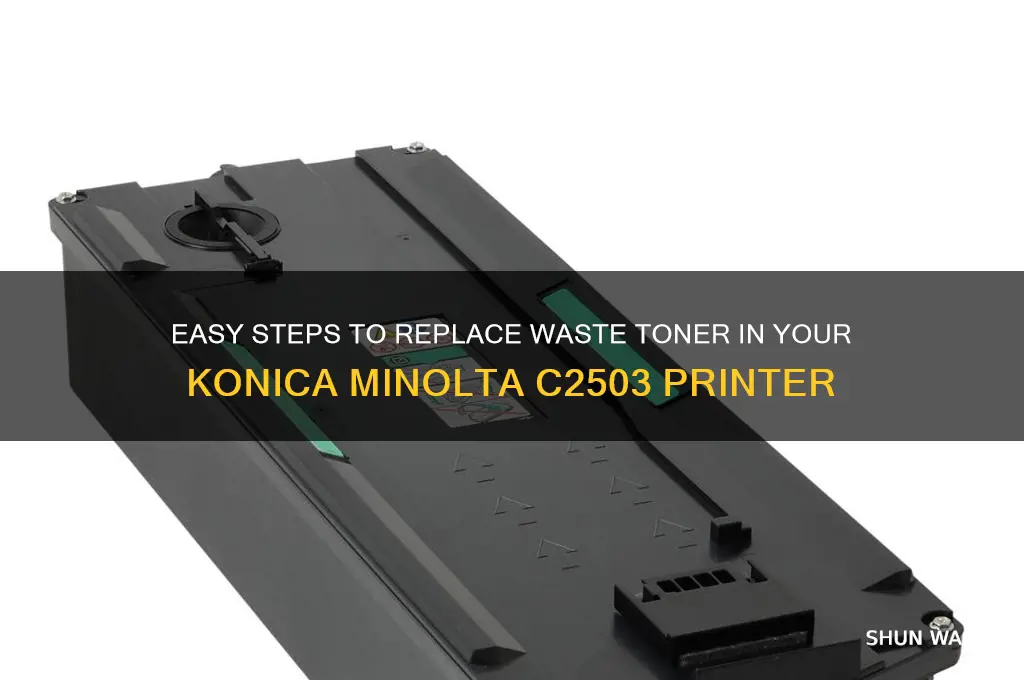 how to change waste toner on c2503