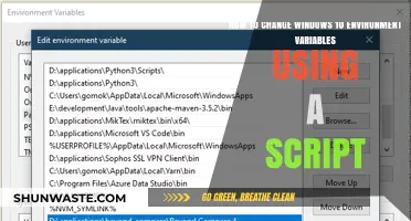 Automate Windows 10 Environment Variable Changes with a Script