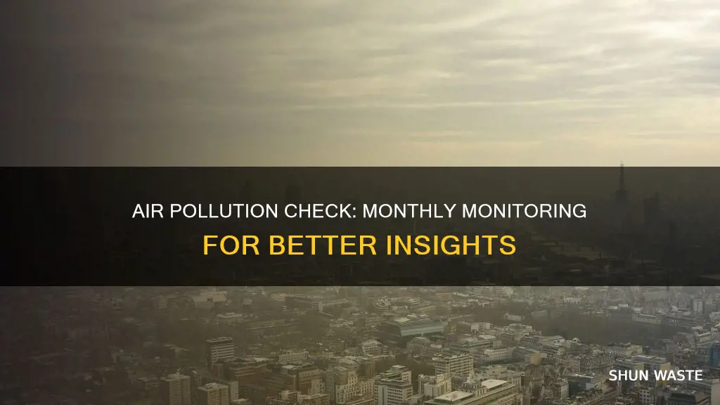 how to check air pollution by month