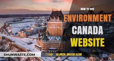 Citing Environment Canada's Website: A Comprehensive Guide for Researchers