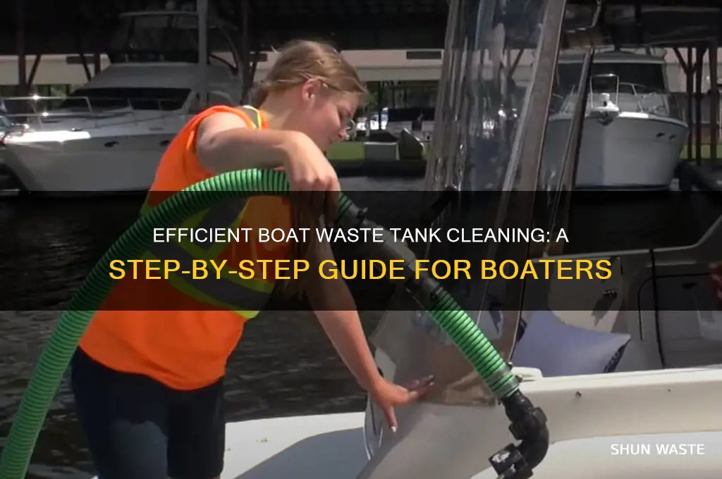 how to clean a boat waste tank