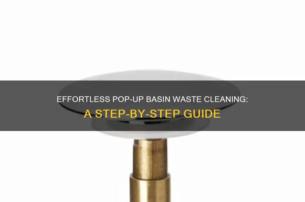 how to clean a pop up basin waste
