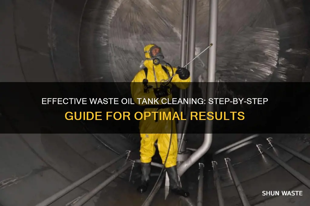 how to clean a waste oil tank