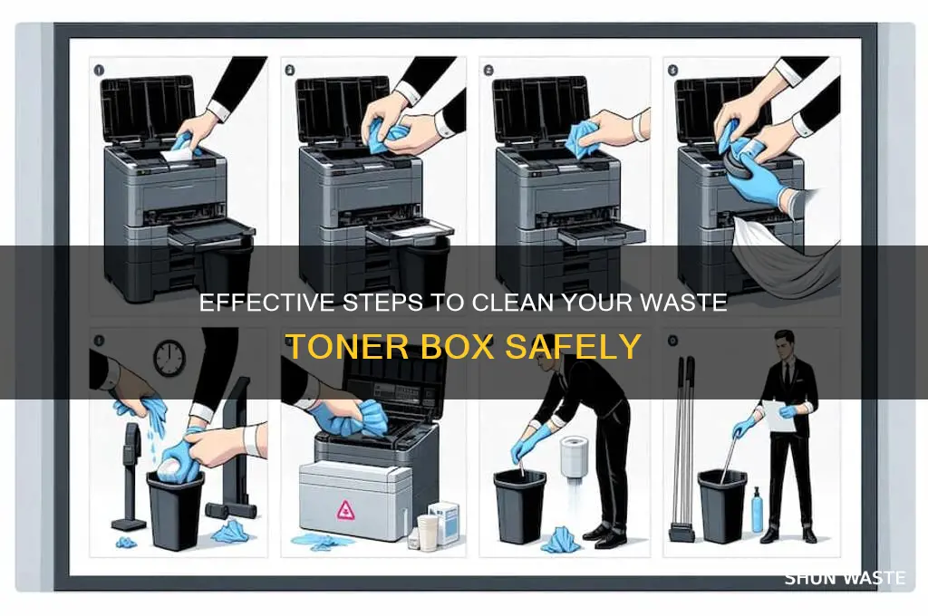 how to clean a waste toner box