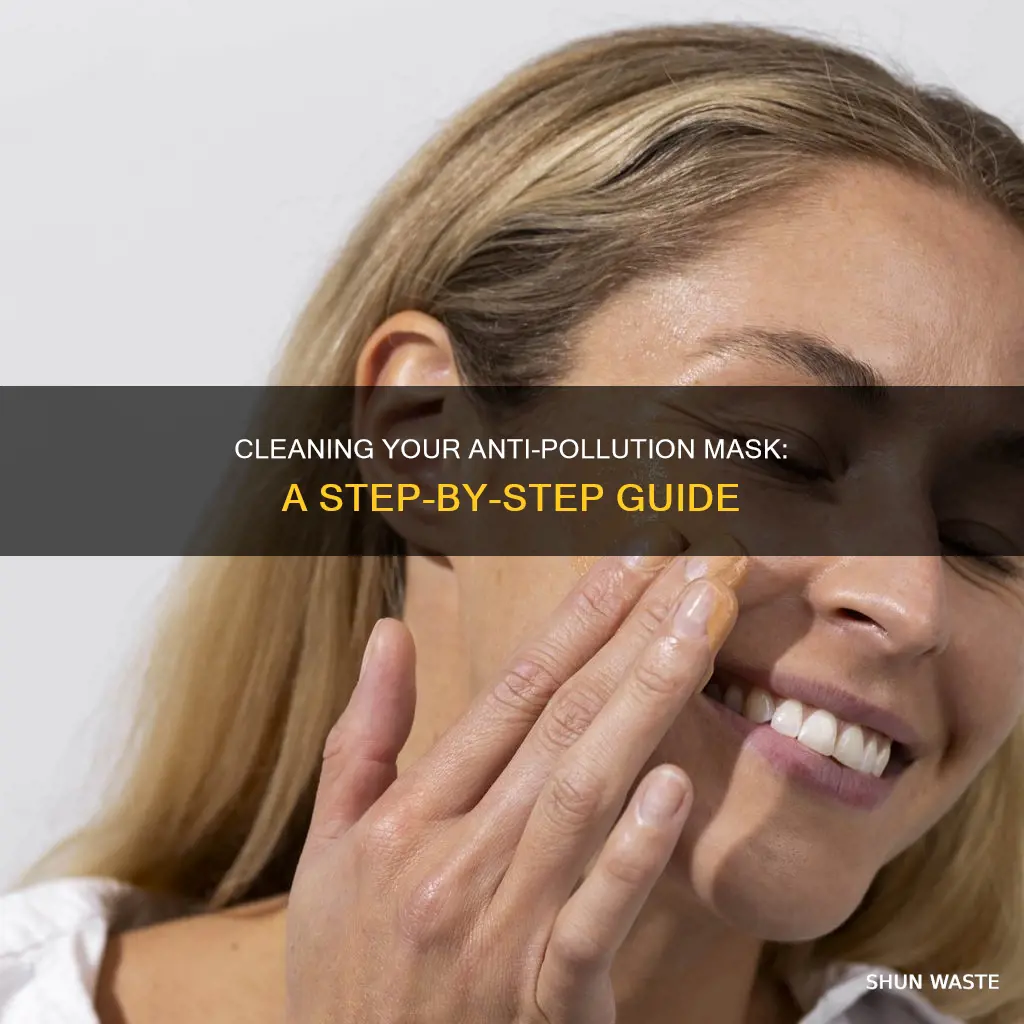 how to clean anti pollution mask