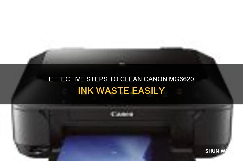 how to clean canon mg6620 ink waste