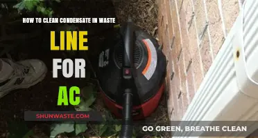 Effective AC Maintenance: Cleaning Condensate in Waste Lines Easily