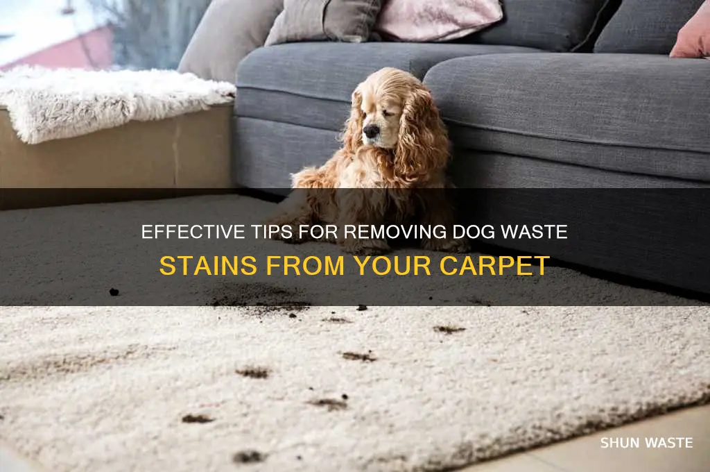 how to clean dog waste from carpet