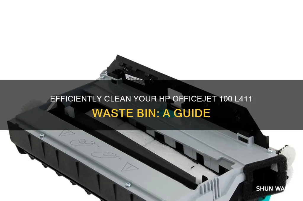 how to clean hp waste bin mobile officejet 100 l411