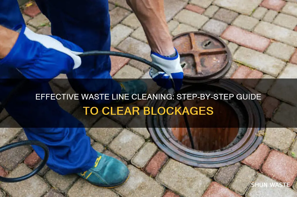 how to clean out a waste line