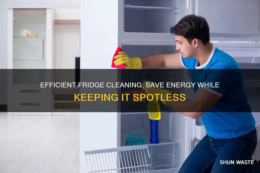 how to clean the fride without wasting electricty