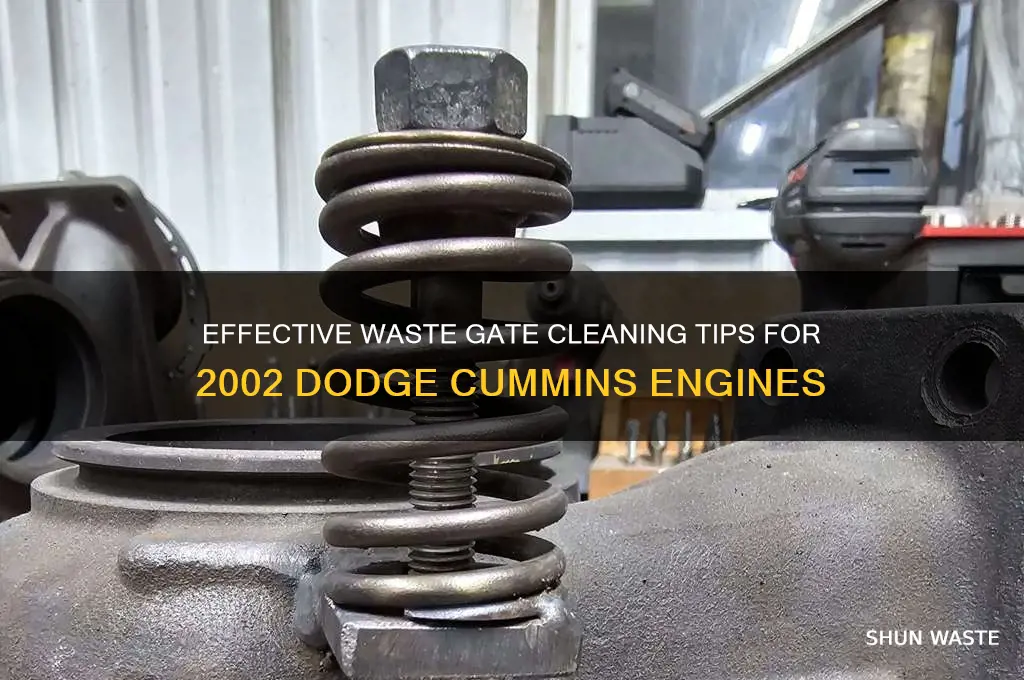 how to clean waste gate on 2002 dodge cummins