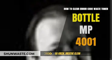 Fixing Waste Toner Bottle Error on MP 4001: A Step-by-Step Guide