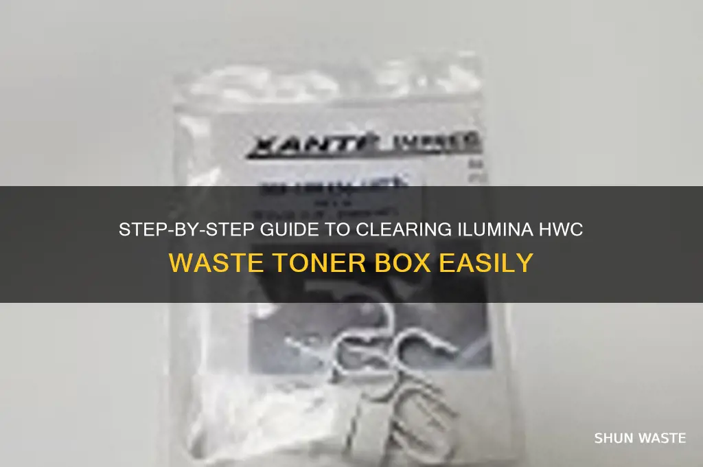 how to clear ilumina hwc waste toner box