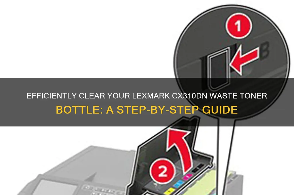 how to clear waste toner bottle lexmark cx310dn