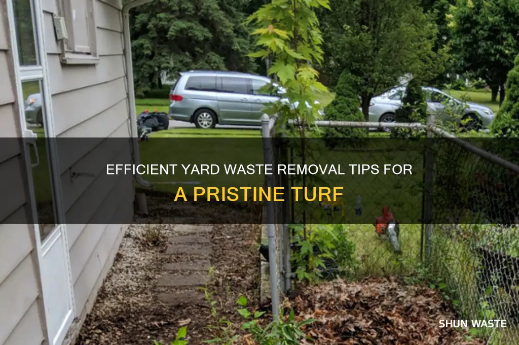 how to clear yard waste off tur