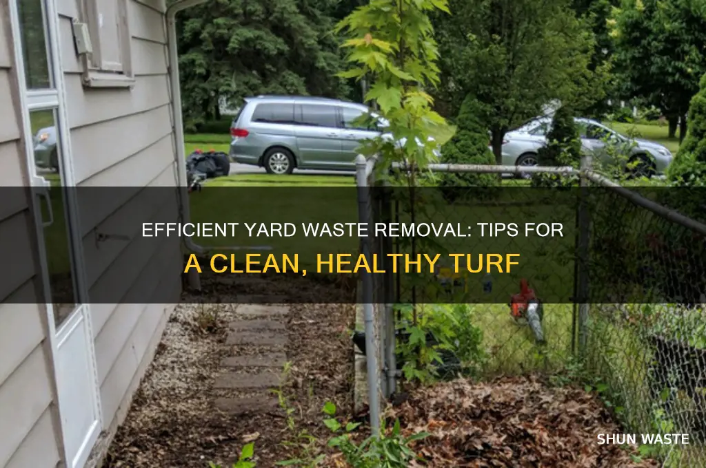 how to clear yard waste off turf