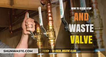 Mastering the Art of Closing a Stop and Waste Valve