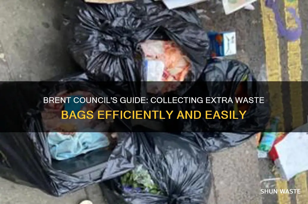 how to collect extra waste bags brent council