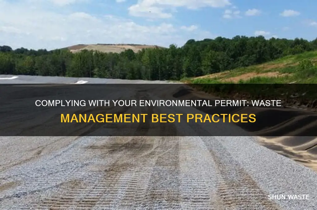 how to comply with your environmental permit waste