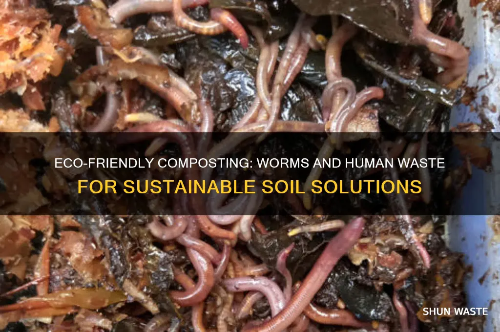 how to composting with worms and human waste