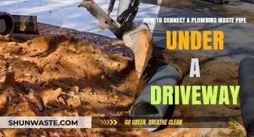 Connecting Plumbing Waste Pipes Under Driveways: A Step-by-Step Guide