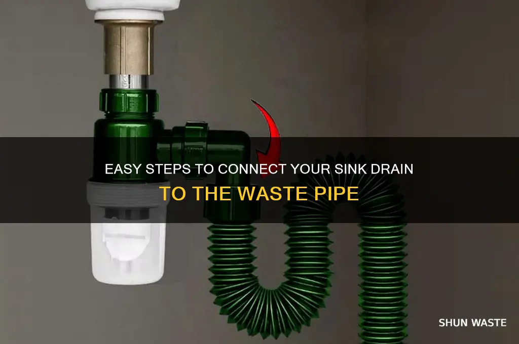 how to connect sink drain to waste pipe