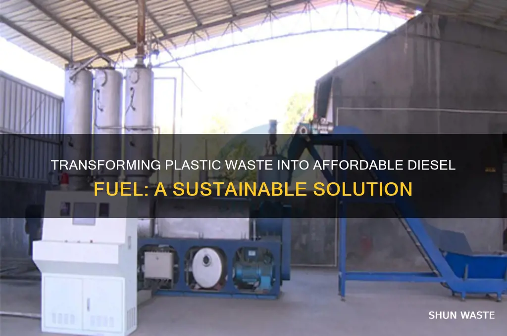 how to convert plastic waste into diesel fuel cheaply