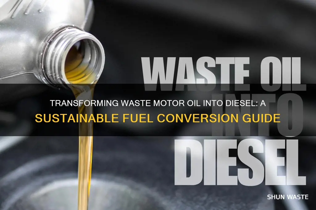 how to convert waste motor oil to diesel