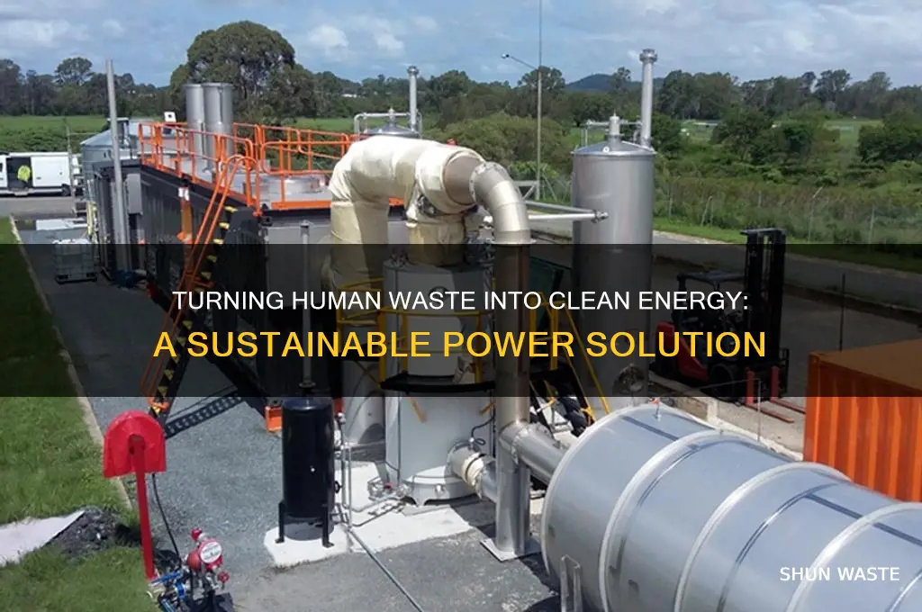 how to create elecricity out of human waste