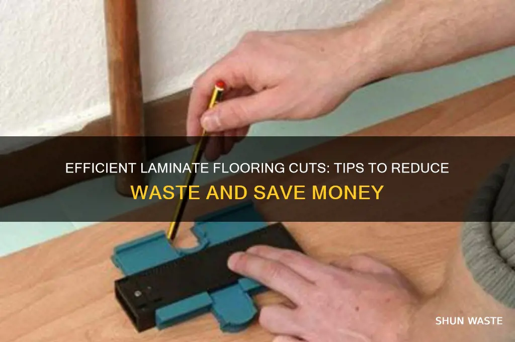 how to cut laminate flooring to minimize waste