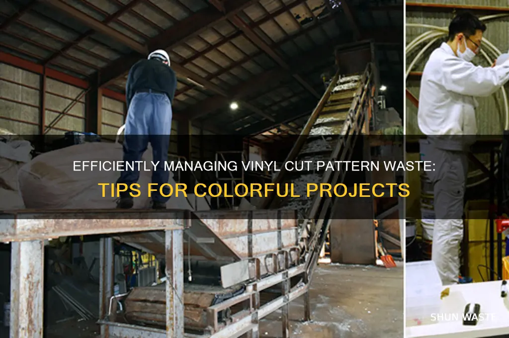 how to deal with different colors vinyl cut pattern waste