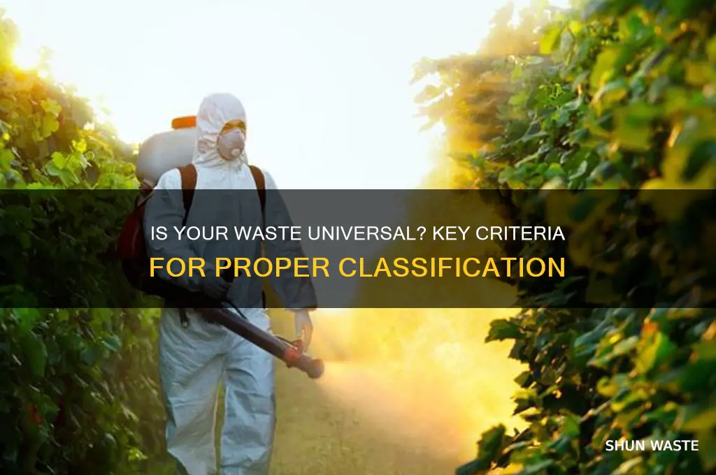 how to decide if waste is universal waste