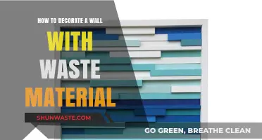 Creative Wall Decor Ideas Using Recycled Waste Materials