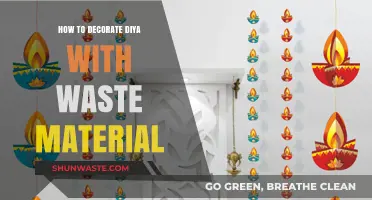 Eco-Friendly Diya Decor: Creative Ideas Using Recycled Waste Materials