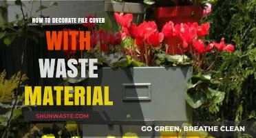 Creative File Cover Decor: Upcycling Waste for Unique Designs