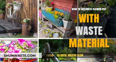 Creative Eco-Friendly Ideas: Decorating Flower Pots with Recycled Waste Materials