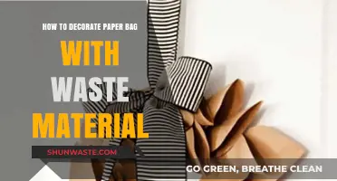 Creative Eco-Friendly Paper Bag Decor Using Recycled Waste Materials